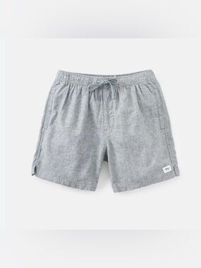 Katin Isaiah linen blend gray 5” short size medium